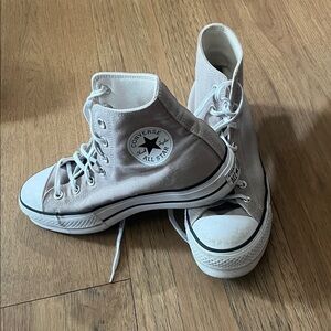 Converse High Tops in Light Gray